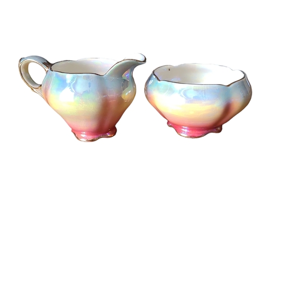 Vintage Royal Winton Lustreware cream and sugar - Picture 1 of 5